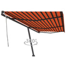 Uitschuifbare luifel met gepoedercoat aluminium voor schaduw buiten - Multikleur / 600 x 350 cm / 1 - Zonwering