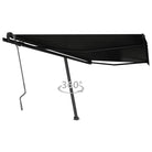 Uitschuifbare luifel met gepoedercoat aluminium voor schaduw buiten - Antraciet / 400 x 350 cm / 1 - Zonwering