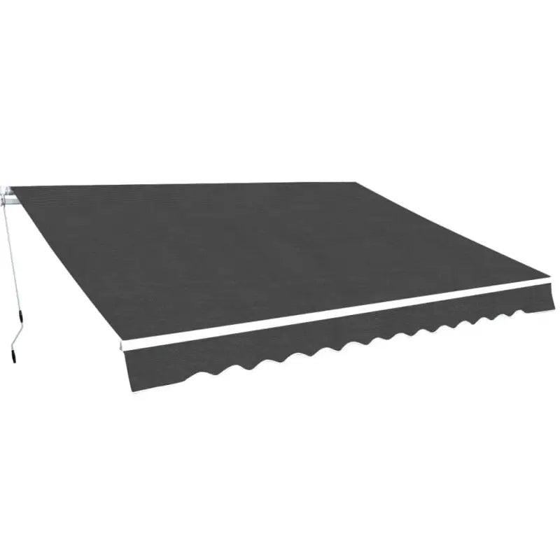 Uitschuifbare luifel met stevig aluminium frame voor koele tuinplekken - Antraciet / 350 cm / 1 - Zonwering