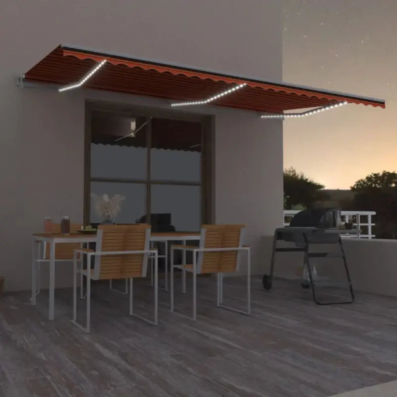 Uitschuifbare luifel van gepoedercoat aluminium voor automatische bescherming - Multikleur / 600 x 350 cm / 1