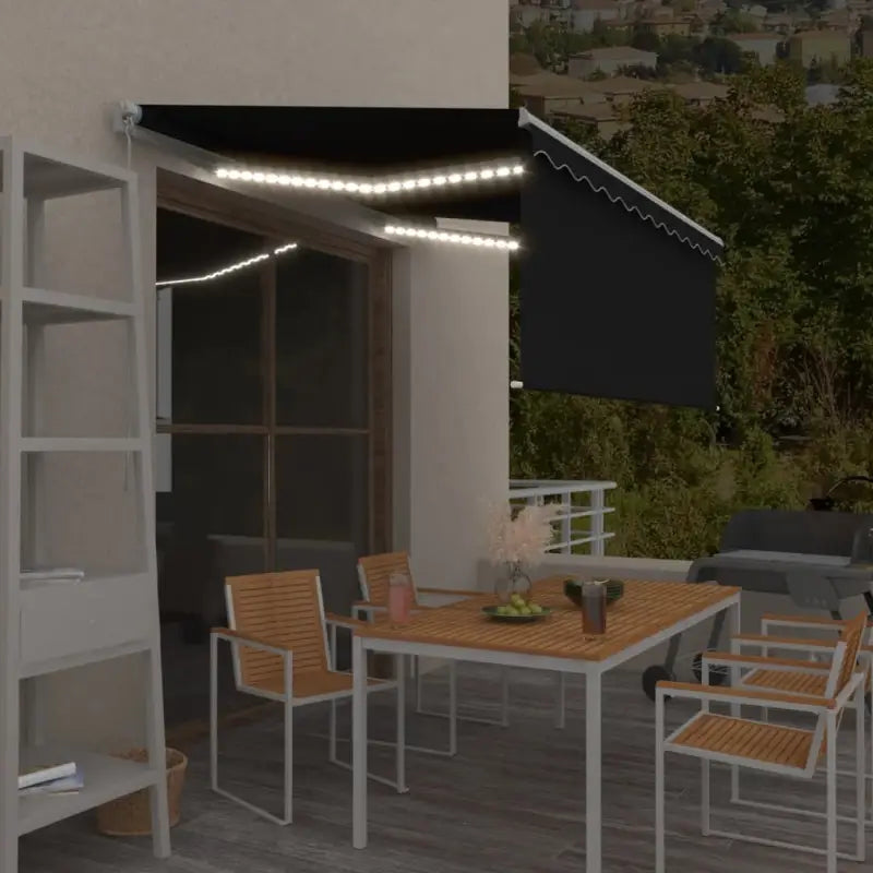 Uitschuifbare Luifel voor Koelere Buitenruimtes - Antraciet / 3.5 x 2.5 m / 1 - Zonwering