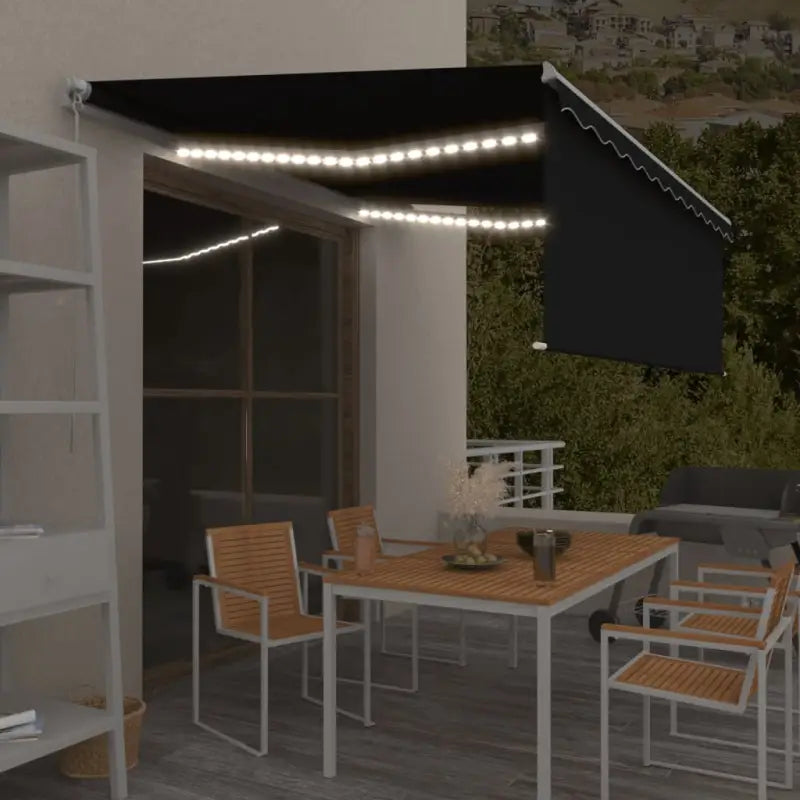 Uitschuifbare Luifel voor Koelere Buitenruimtes - Antraciet / 4.5 x 3 m / 1 - Zonwering
