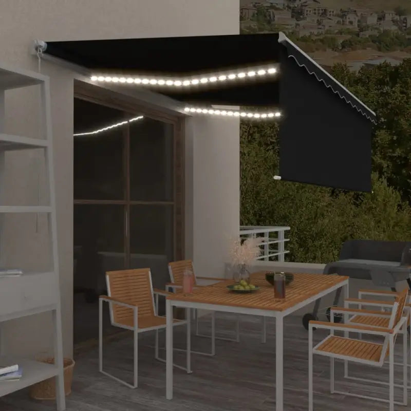 Uitschuifbare Luifel voor Koelere Buitenruimtes - Antraciet / 4 x 3 m / 1 - Zonwering