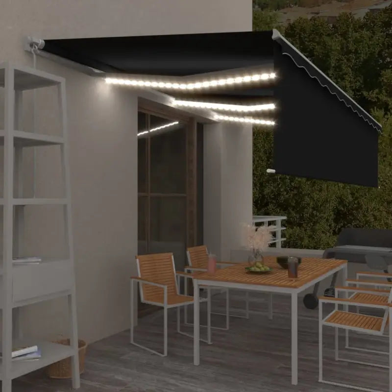Uitschuifbare Luifel voor Koelere Buitenruimtes - Antraciet / 6 x 3 m / 1 - Zonwering