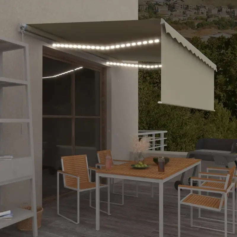 Uitschuifbare Luifel voor Koelere Buitenruimtes - Crème / 4.5 x 3 m / 1 - Zonwering
