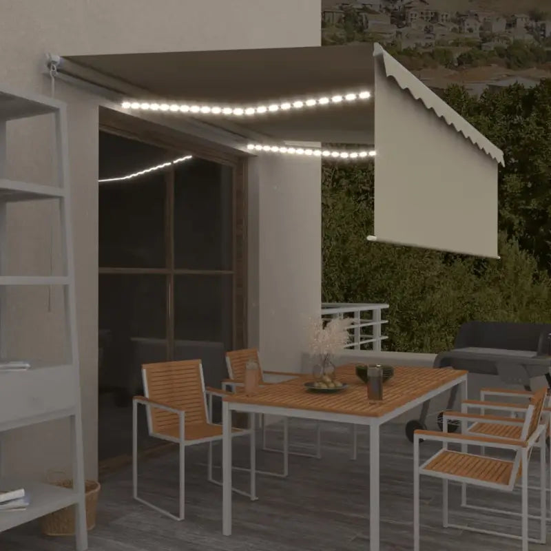 Uitschuifbare Luifel voor Koelere Buitenruimtes - Crème / 4 x 3 m / 1 - Zonwering