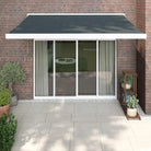 Uittrekbare luifel in gepoedercoat aluminium voor je terras - Antracietkleurig (wit frame) / 3.5 x 2.5 m / 1 - Zonwering