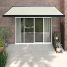 Uittrekbare luifel van gepoedercoat aluminium voor terrasplezier - 1 / Crème / 350 x 250 cm - Zonwering