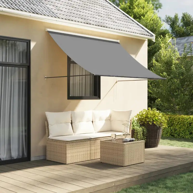 Uittrekbare luifel voor comfortabel genieten op je terras - Antraciet / 200 x 150 cm / 1 - Zonwering