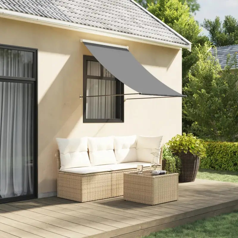 Uittrekbare luifel voor comfortabel genieten op je terras - Antraciet / 150 x 150 cm / 1 - Zonwering