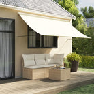 Uittrekbare luifel voor comfortabel genieten op je terras - Crème / 300 x 150 cm / 1 - Zonwering