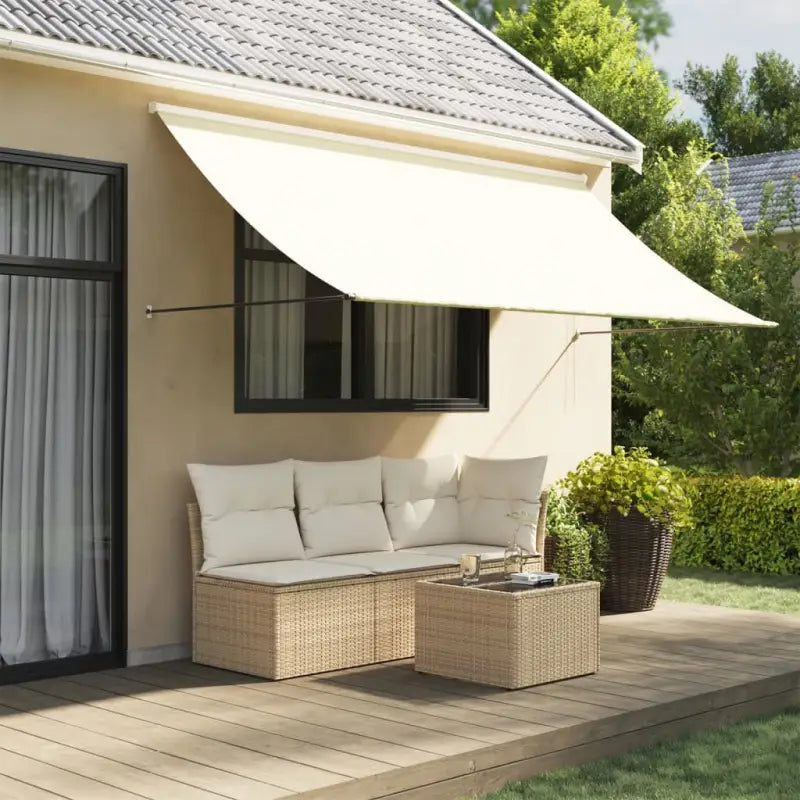 Uittrekbare luifel voor comfortabel genieten op je terras - Crème / 300 x 150 cm / 1 - Zonwering
