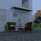 Uittrekbare zonwering voor raam terras en tuin - Antraciet / 350 x 150 cm / 1 - Zonwering
