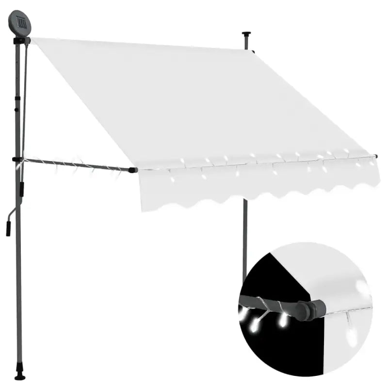 Uittrekbare zonwering voor raam terras en tuin - Crème / 1 / 200 cm - Zonwering