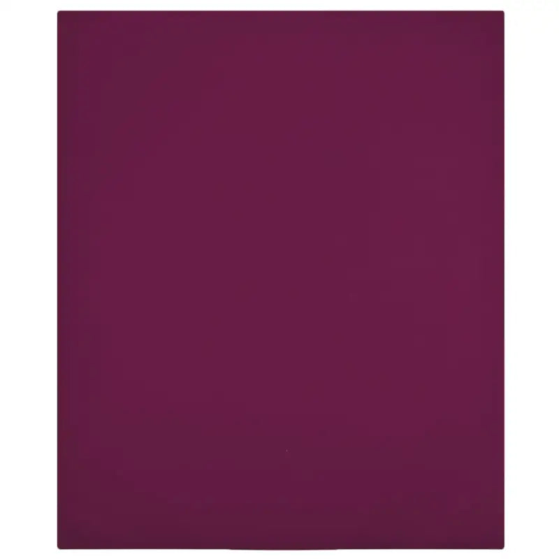 Ultrazacht katoenen hoeslaken voor comfortabel slapen - Bordeauxrood / 160 x 200 cm / 1 - Hoeslakens