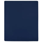 Ultrazacht katoenen hoeslaken voor comfortabel slapen - Marineblauw / 160 x 200 cm / 2 - Hoeslakens