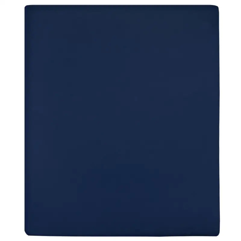 Ultrazacht katoenen hoeslaken voor comfortabel slapen - Marineblauw / 180 x 200 cm / 2 - Hoeslakens