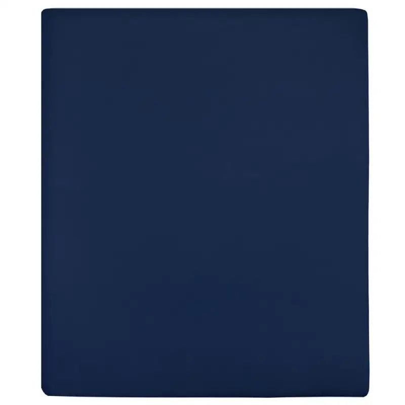 Ultrazacht katoenen hoeslaken voor comfortabel slapen - Marineblauw / 90 x 200 cm / 2 - Hoeslakens
