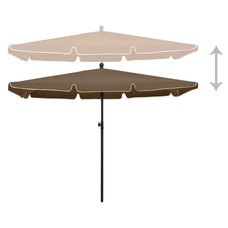 Uv-beschermende parasol met anti-vervagend polyester - Parasols en zonneschermen