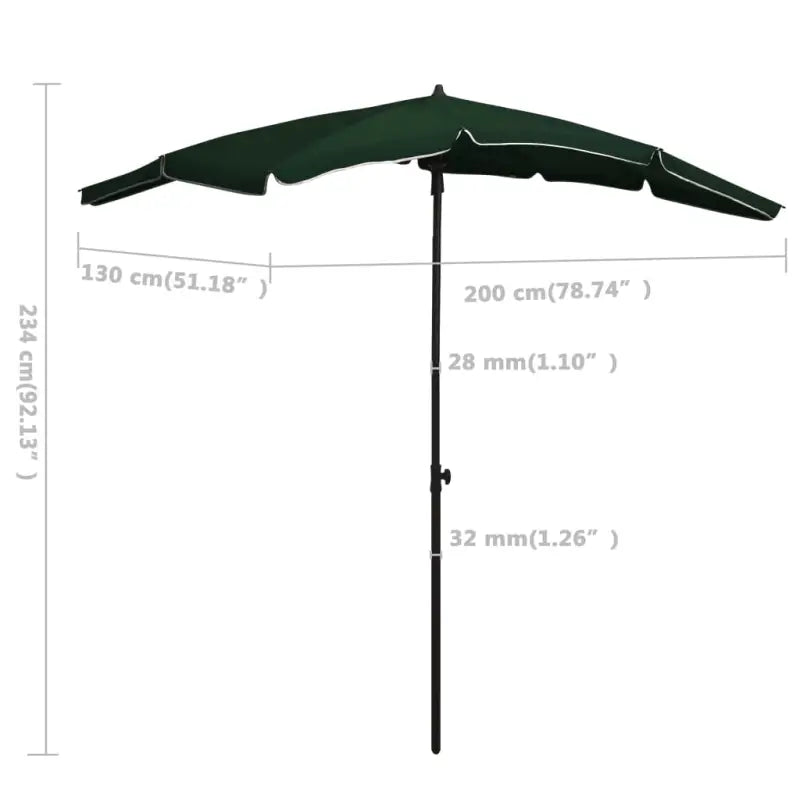 UV-beschermende parasol van polyester voor schaduw en bescherming - Parasols en zonneschermen