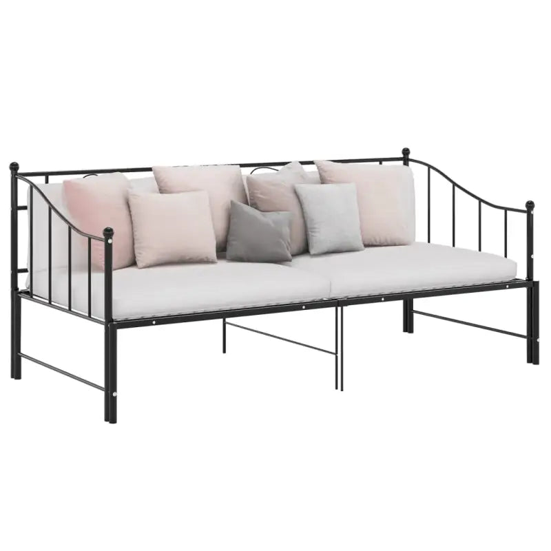 Veelzijdige bedbank met afmetingen bed voor zit- en slaapplaats - Zwart - Bedden & bedframes