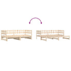 Veelzijdige slaapbank van massief grenenhout met diverse afmetingen - Bedden & bedframes