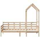 Veelzijdige slaapbank van massief grenenhout met open zijdeur - Bedden & bedframes