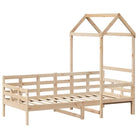 Veelzijdige slaapbank van massief grenenhout met open zijdeur - Bedden & bedframes