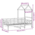 Veelzijdige slaapbank van massief grenenhout met open zijdeur - Bedden & bedframes