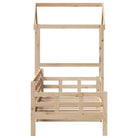 Veelzijdige slaapbank van massief grenenhout met open zijdeur - Bedden & bedframes