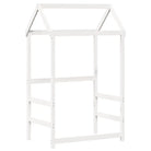 Veelzijdige slaapbank van massief grenenhout met open zijdeur in wit - Bedden & bedframes
