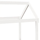 Veelzijdige slaapbank van massief grenenhout met open zijdeur in wit - Bedden & bedframes