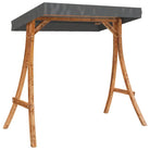 Verandaschommel Accessoires met plat dak en massief gebogen hout - Accessoires voor verandaschommels