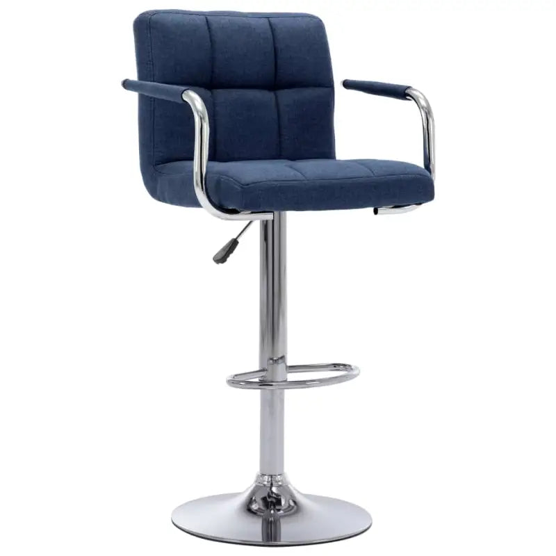 Verchroomd stalen barkrukken set voor keuken en bar gebruik levering bevat - Blauw / 1 - Barkrukken