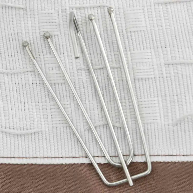 Verduisterende linnen-look gordijnen met metalen haken voor elk interieur - Gordijnen & vitrages