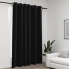 Verduisterende linnen-look gordijnen voor licht en privacy - Antraciet / 290 x 245 cm / 1 - Gordijnen & vitrages