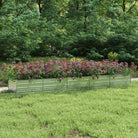 Verhoogde gegalvaniseerd stalen plantenbak voor tuin en balkon decoratie - 400 x 80 x 45 cm / 1 - Bloempotten &