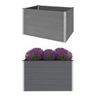 Verhoogde Houten Kunststof Compost plantenbak voor Buiten Tuin - Bloempotten & plantenbakken