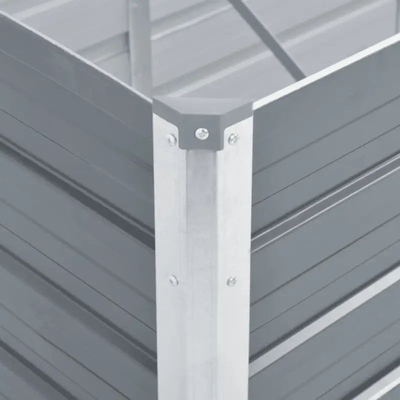 Verhoogde metalen plantenbak van gegalvaniseerd staal voor tuin en balkon - Bloempotten & plantenbakken