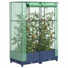 Verhoogde plantenbak met kasdek voor extra groeiruimte - Blauwgrijs / 80 x 40 x 123 cm / 1 - Bloempotten & plantenbakken