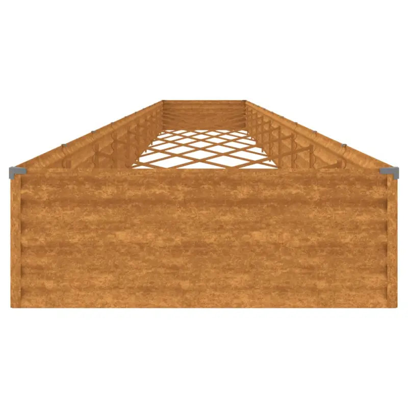 Verhoogde plantenbak van cortenstaal voor tuin en balkon decoratie - Bloempotten & plantenbakken