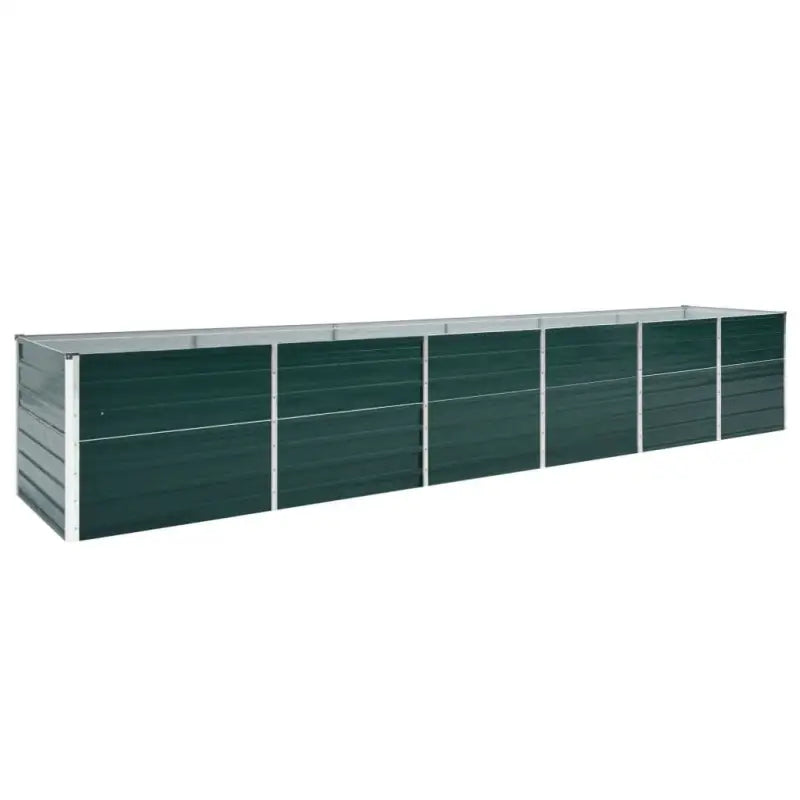 Verhoogde plantenbak van gegalvaniseerd staal voor tuin en balkon - Groen / 480 x 80 x 77 cm / 1 - Bloempotten &