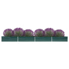 Verhoogde plantenbak van gegalvaniseerd staal voor tuin en balkon - Groen / 600 x 80 x 45 cm / 1 - Bloempotten &