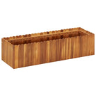 Verhoogde plantenbak van massief acaciahout met rustiek ontwerp - 100 x 30 x 25 cm / 1 - Bloempotten & plantenbakken