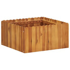 Verhoogde plantenbak van massief acaciahout met rustiek ontwerp - 50 x 50 x 25 cm / 1 - Bloempotten & plantenbakken
