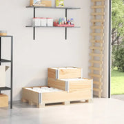 Verhoogde plantenbak van massief grenenhout met open bodem - Bloempotten & plantenbakken