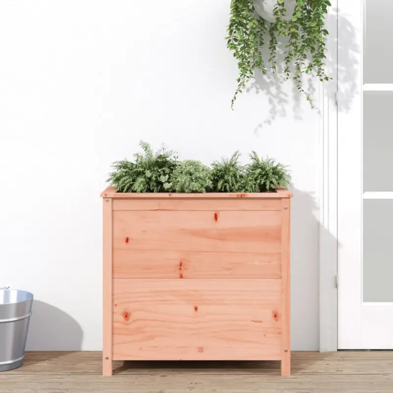 Verhoogde plantenbak van massief grenenhout voor tuin en balkon - Natuurlijk douglashout / 82.5 x 40 x 78 cm / 1