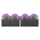 Verhoogde plantenbak voor tuin balkon of terras decoratie - 200 x 50 x 54 cm / 1 - Bloempotten & plantenbakken