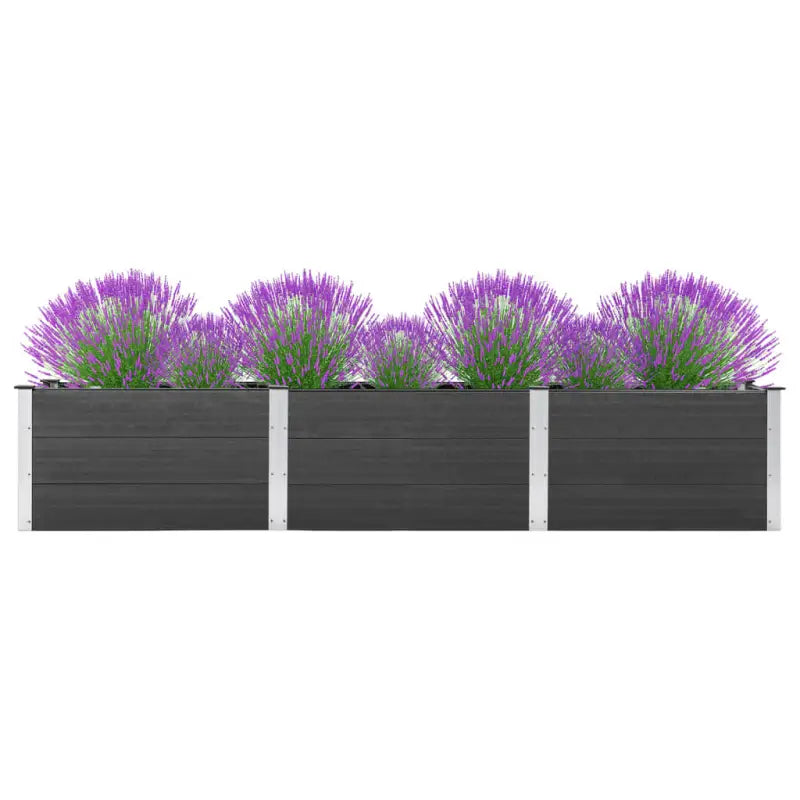 Verhoogde plantenbak voor tuin balkon of terras decoratie - 300 x 50 x 54 cm / 1 - Bloempotten & plantenbakken