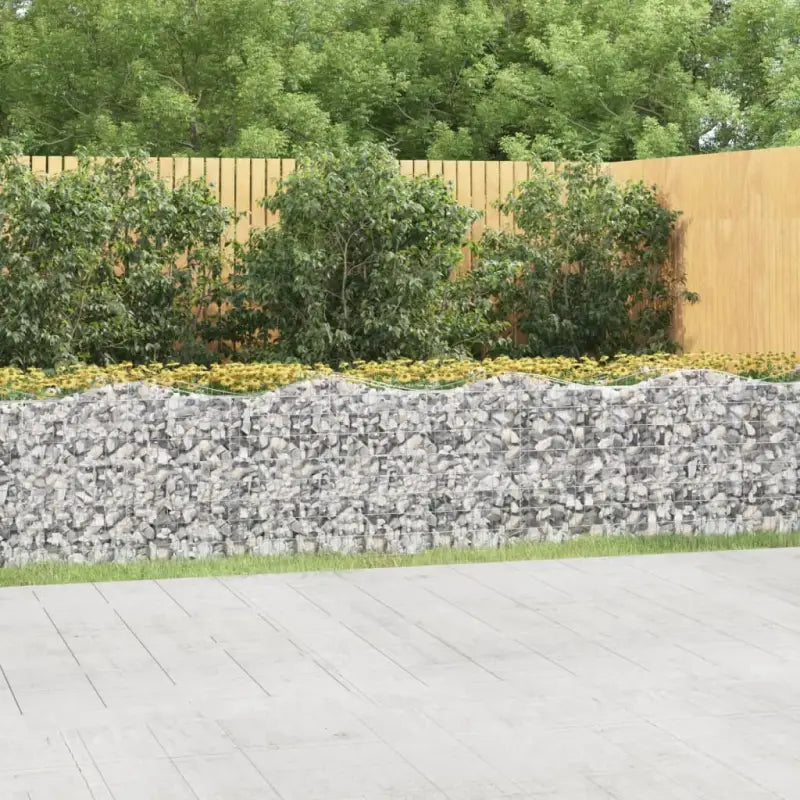 Verhoogde schanskorf van gegalvaniseerd ijzer voor een stabiele border - 600 x 50 x 100 cm / 1 - Bloempotten &